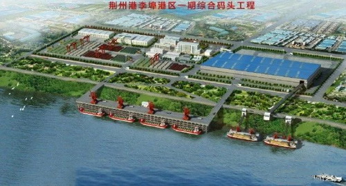 湖北一永久性砂石集并中心建成，總投資約2.5億元，年設(shè)計吞吐量360萬噸