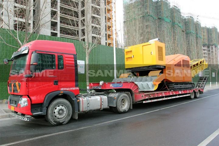 顛覆傳統(tǒng)裝車方式，山美履帶式取料機助您實現(xiàn)降本增效、節(jié)能減排！