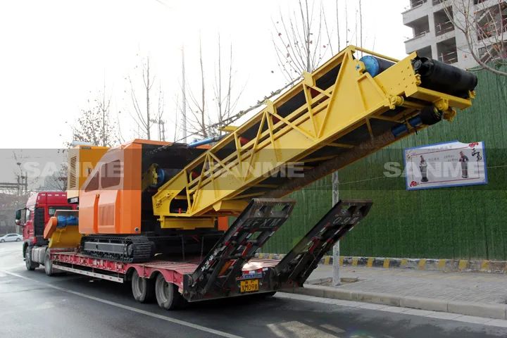顛覆傳統(tǒng)裝車方式，山美履帶式取料機(jī)助您實(shí)現(xiàn)降本增效、節(jié)能減排！
